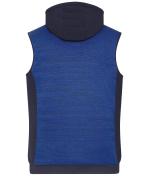 Men Men's Padded Hybrid Vest Royal-melange/navy 10533