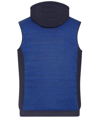 Men Men's Padded Hybrid Vest Royal-melange/navy 10533