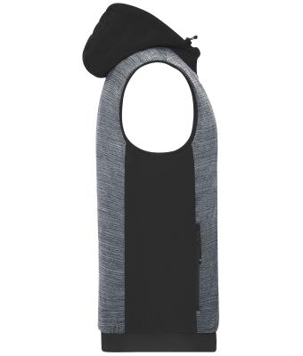 Herren Men's Padded Hybrid Vest Carbon-melange/black 10533
