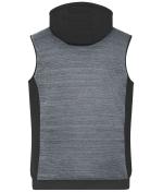 Herren Men's Padded Hybrid Vest Carbon-melange/black 10533