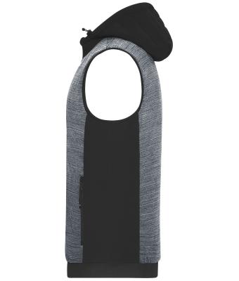 Men Men's Padded Hybrid Vest Carbon-melange/black 10533