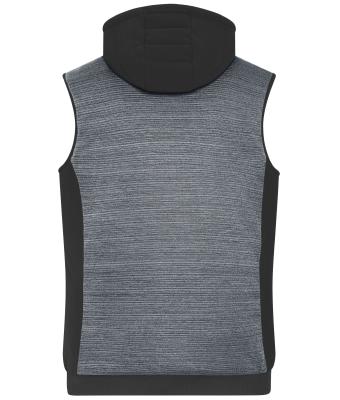 Men Men's Padded Hybrid Vest Carbon-melange/black 10533