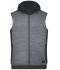 Men Men's Padded Hybrid Vest Carbon-melange/black 10533