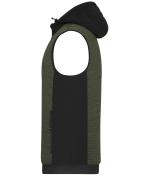 Herren Men's Padded Hybrid Vest Olive-melange/black 10533