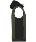 Herren Men's Padded Hybrid Vest Olive-melange/black 10533