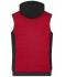 Men Men's Padded Hybrid Vest Red-melange/black 10533