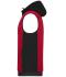 Herren Men's Padded Hybrid Vest Red-melange/black 10533