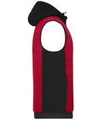 Herren Men's Padded Hybrid Vest Red-melange/black 10533