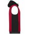 Herren Men's Padded Hybrid Vest Red-melange/black 10533