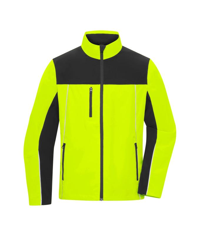 Unisex Signal-Workwear Jacket Neon-yellow/black 11164