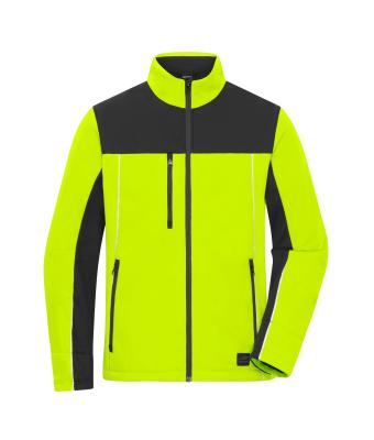 Unisex Signal-Workwear Softshell-Jacket Neon-yellow/black 11165
