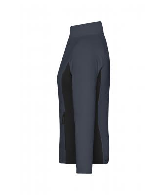 Ladies Ladies' Stretchfleece Jacket Carbon/black 11478