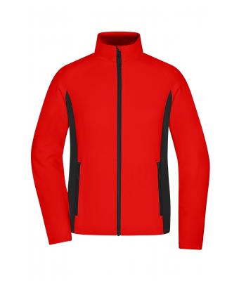 Ladies Ladies' Stretchfleece Jacket Red/black 11478