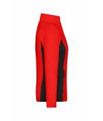 Damen Ladies' Stretchfleece Jacket Red/black 11478