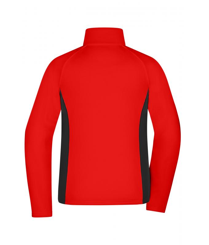 Damen Ladies' Stretchfleece Jacket Red/black 11478