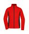 Damen Ladies' Stretchfleece Jacket Red/black 11478