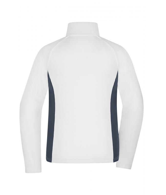 Damen Ladies' Stretchfleece Jacket White/carbon 11478