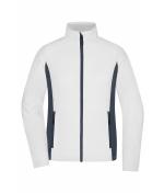 Damen Ladies' Stretchfleece Jacket White/carbon 11478