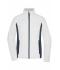 Damen Ladies' Stretchfleece Jacket White/carbon 11478