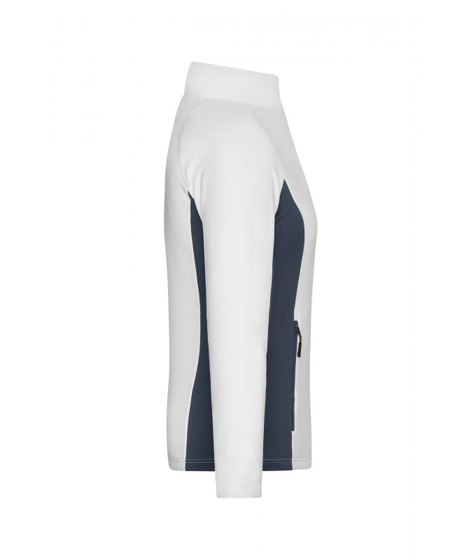 Ladies Ladies' Stretchfleece Jacket White/carbon 11478