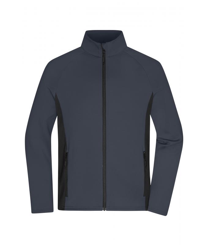 Herren Men's Stretchfleece Jacket Carbon/black 11479