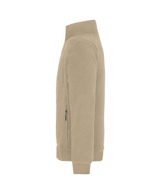 Unisex Sherpa Jacket   RCS Stone 11480