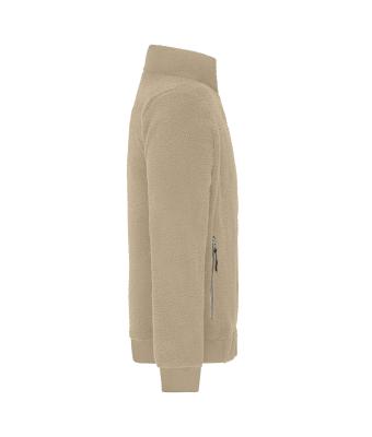 Unisex Sherpa Jacket   RCS Stone 11480