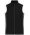 Ladies Ladies' Padded Hybrid Vest Black/carbon-melange 11481