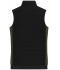 Ladies Ladies' Padded Hybrid Vest Black/olive-melange 11481