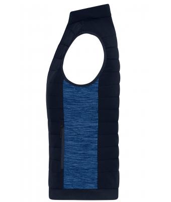 Damen Ladies' Padded Hybrid Vest Navy/royal-melange 11481