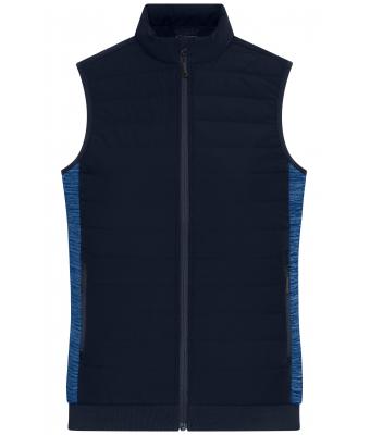 Damen Ladies' Padded Hybrid Vest Navy/royal-melange 11481