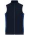 Damen Ladies' Padded Hybrid Vest Navy/royal-melange 11481