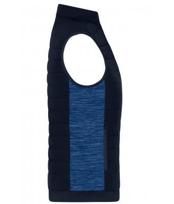 Ladies Ladies' Padded Hybrid Vest Navy/royal-melange 11481