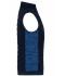 Ladies Ladies' Padded Hybrid Vest Navy/royal-melange 11481