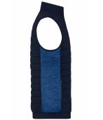 Herren Men's Padded Hybrid Vest Navy/royal-melange 11482