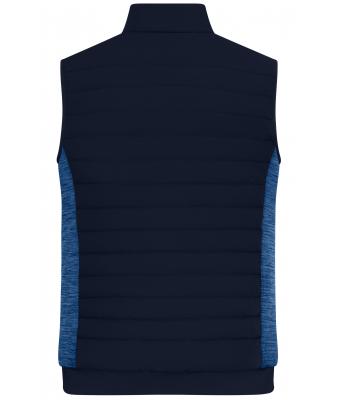 Herren Men's Padded Hybrid Vest Navy/royal-melange 11482