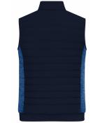 Men Men's Padded Hybrid Vest Navy/royal-melange 11482