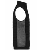 Herren Men's Padded Hybrid Vest Black/carbon-melange 11482