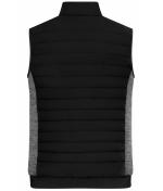 Herren Men's Padded Hybrid Vest Black/carbon-melange 11482
