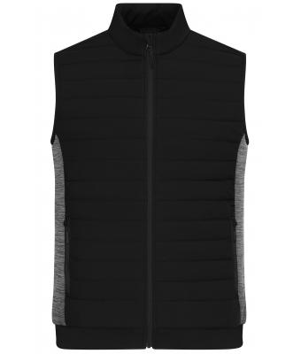 Herren Men's Padded Hybrid Vest Black/carbon-melange 11482