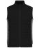 Herren Men's Padded Hybrid Vest Black/carbon-melange 11482