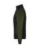 Ladies Ladies' Padded Hybrid Jacket Black/olive-melange 11483