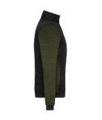 Ladies Ladies' Padded Hybrid Jacket Black/olive-melange 11483