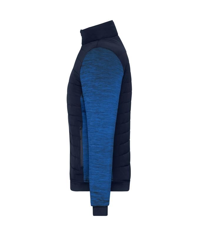 Damen Ladies' Padded Hybrid Jacket Navy/royal-melange 11483