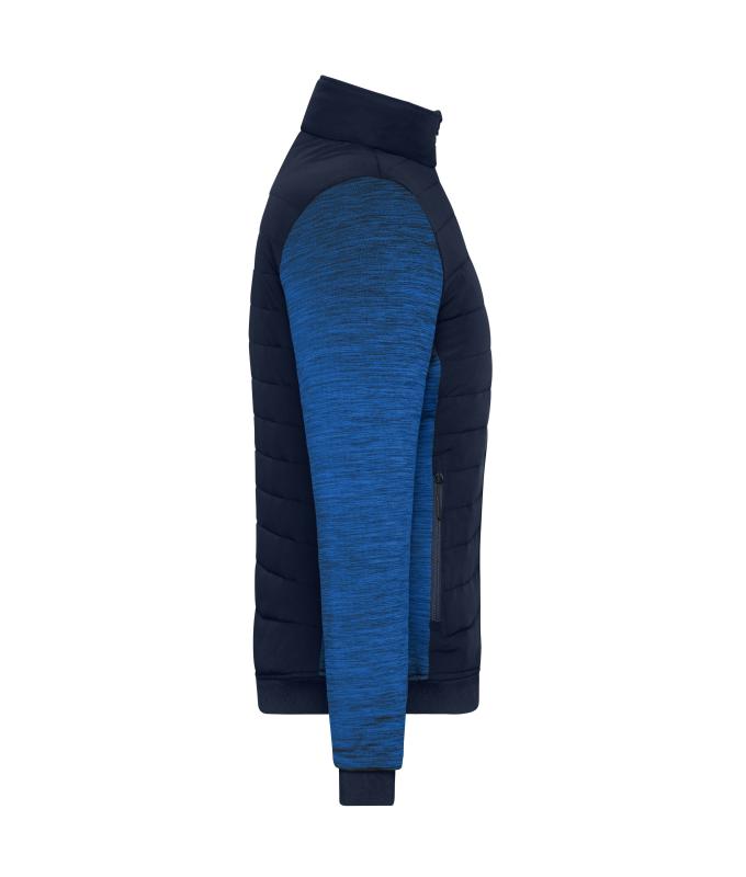 Damen Ladies' Padded Hybrid Jacket Navy/royal-melange 11483