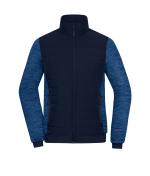 Damen Ladies' Padded Hybrid Jacket Navy/royal-melange 11483