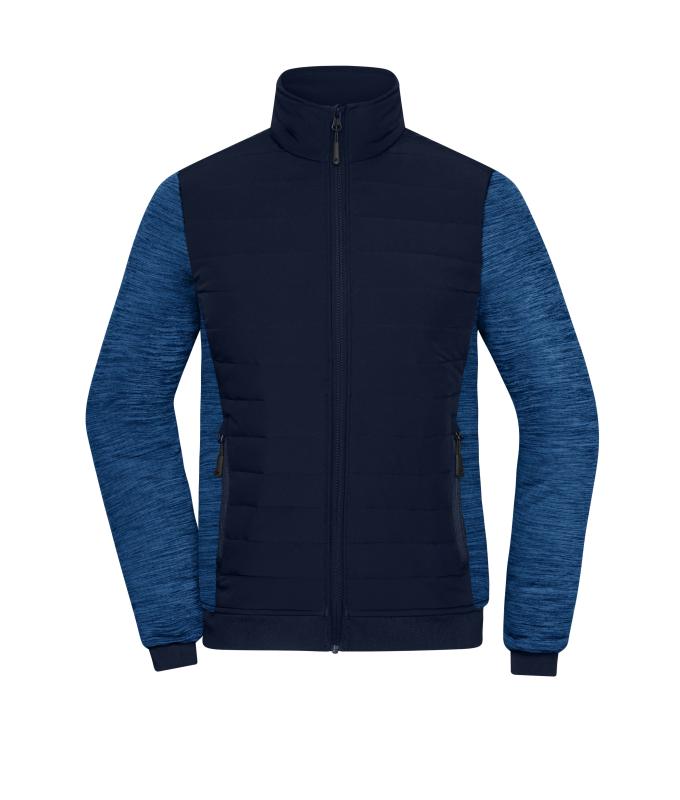 Damen Ladies' Padded Hybrid Jacket Navy/royal-melange 11483