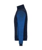 Ladies Ladies' Padded Hybrid Jacket Navy/royal-melange 11483