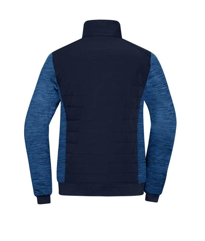 Ladies Ladies' Padded Hybrid Jacket Navy/royal-melange 11483