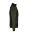 Damen Ladies' Padded Hybrid Jacket Black/olive-melange 11483